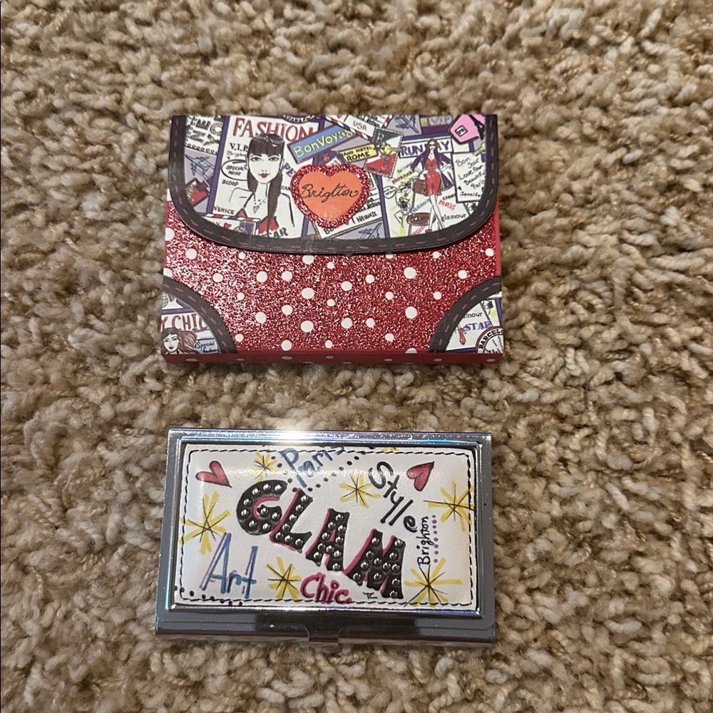 Brighton NWOT Glam Chic Card Holder & small notepad. NEW